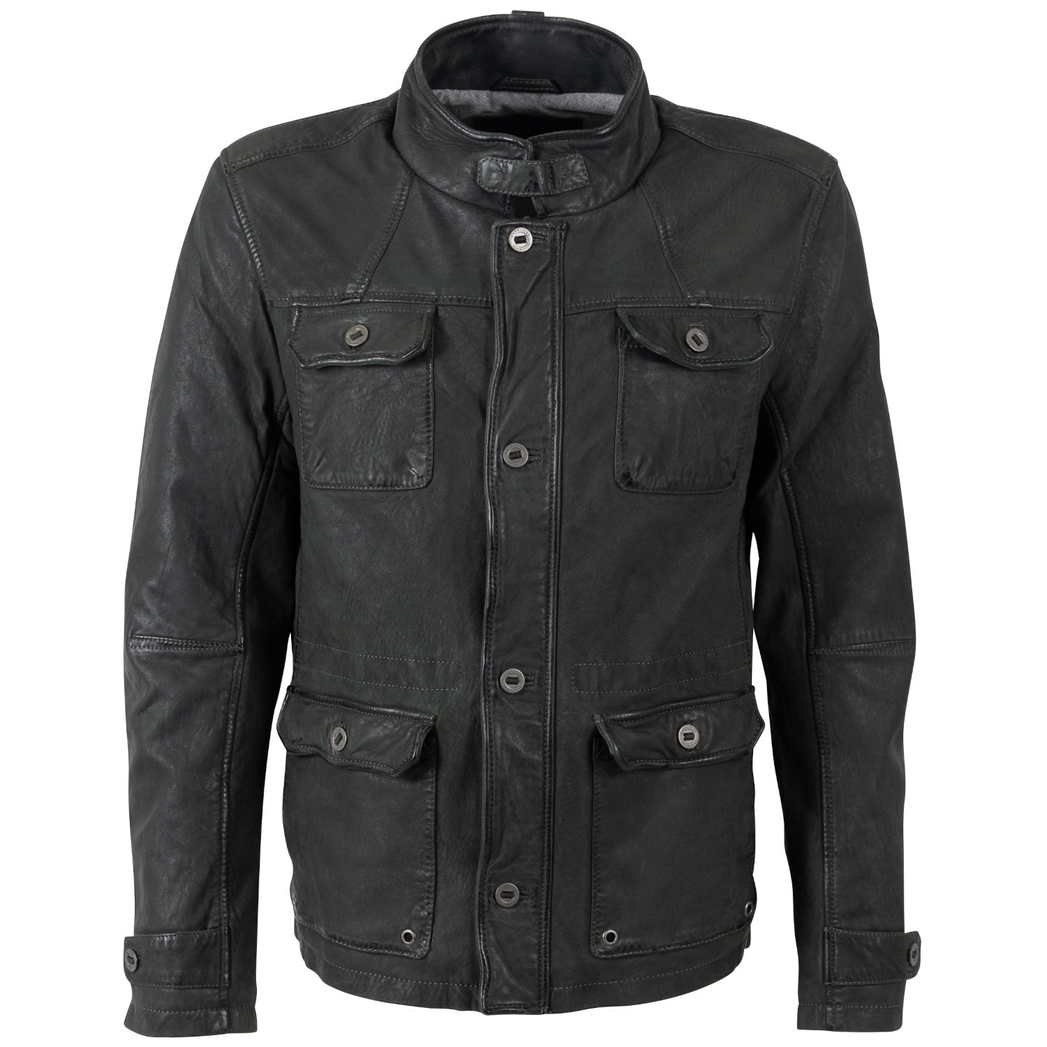 Geacă de Piele Bărbați Mauritius MMAtakama Verde Închis stil utilitar premium