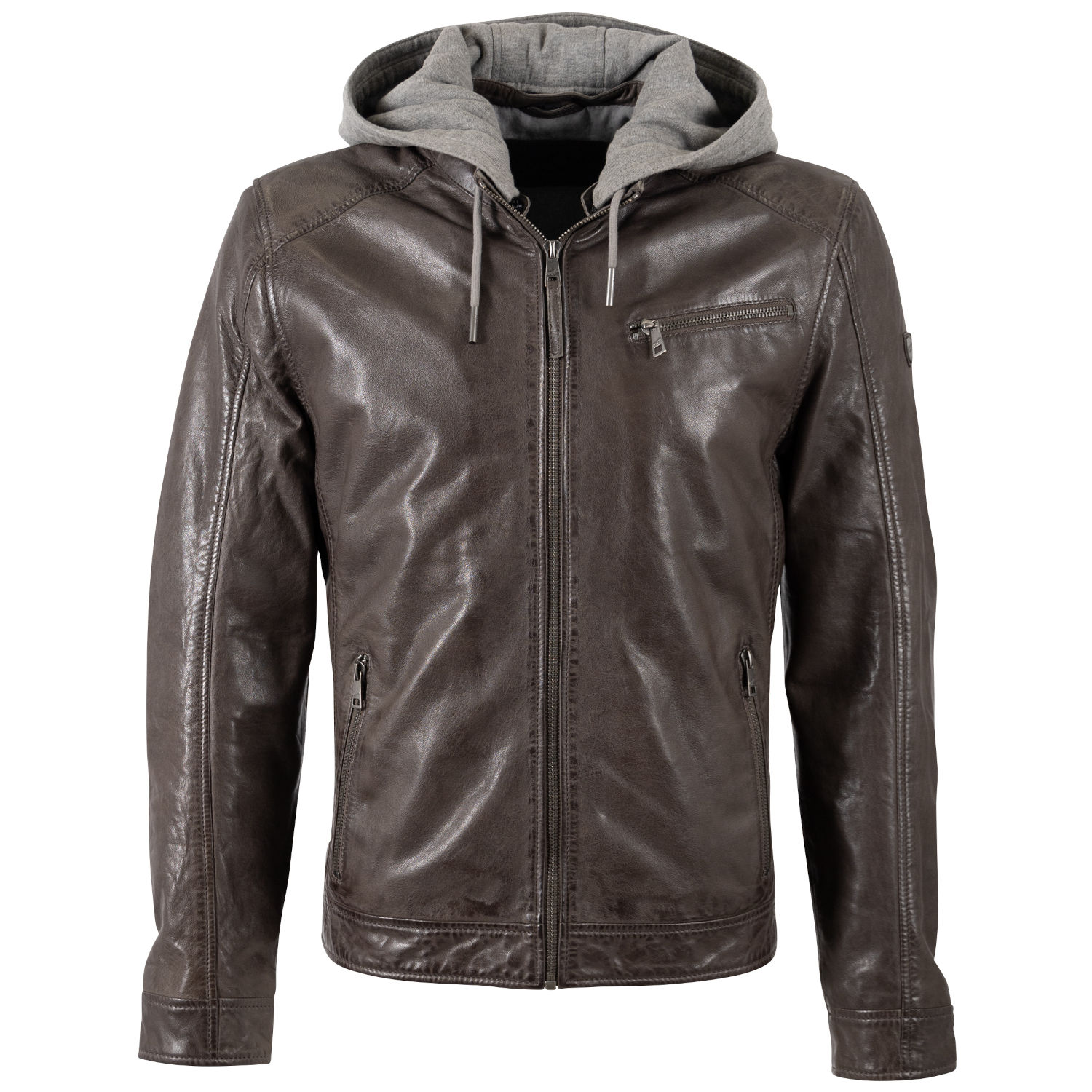 Geaca de Piele Barbati Mauritius Maro Inchis MMBarlo – Geci de Piele