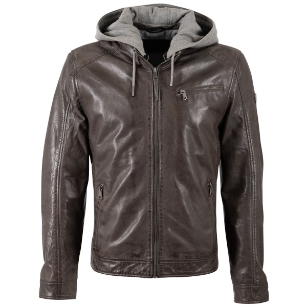 Geaca de Piele Barbati Mauritius Maro Inchis MMBarlo