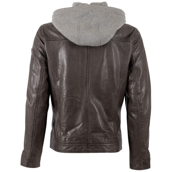 Geaca de Piele Barbati Mauritius Maro Inchis MMBarlo Geaca de Piele Barbati Mauritius Maro Inchis MMBarlo