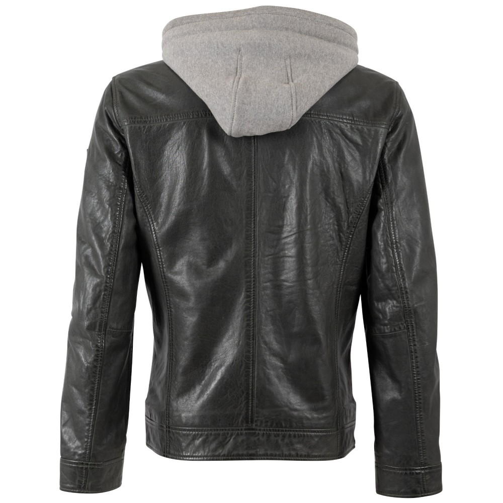 Geaca de Piele Barbati Mauritius Verde Inchis MMBarlo