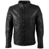 Geacă de piele bărbați Mauritius MMBaydo neagră, piele naturală, stil biker