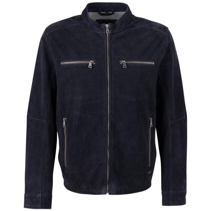 Geaca de Piele Barbati Mauritius Bleumarin MMBerat