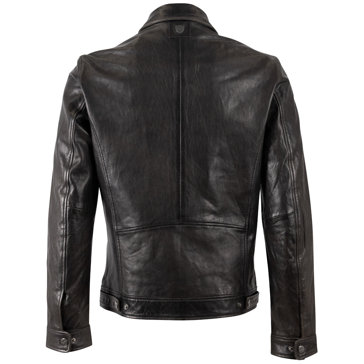 Geacă de piele bărbați Mauritius MMBerink antracit închis Geacă de piele pentru bărbați Mauritius MMBerink, culoare antracit închis, din piele naturală de miel