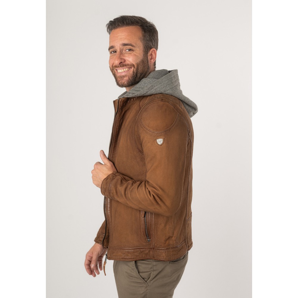 Geaca de Piele Barbati Mauritius Coniac MMBero - readytowear