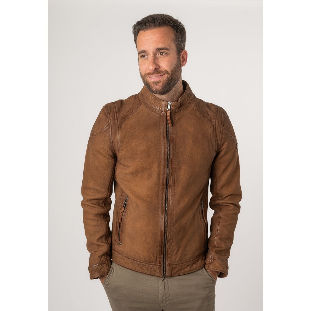 Geaca de Piele Barbati Mauritius Coniac MMBero - readytowear