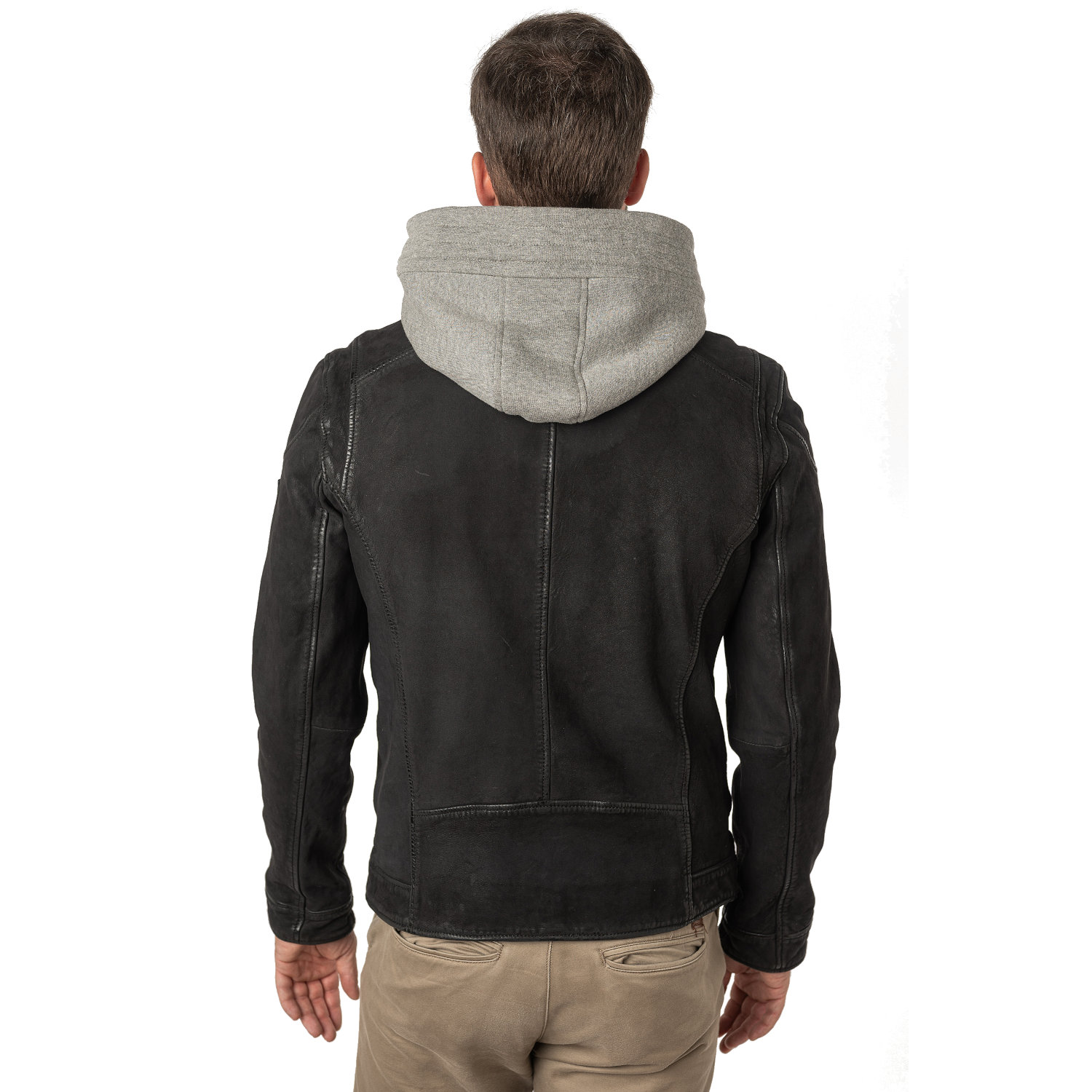 Geaca de Piele Barbati Mauritius Neagra MMBero – Geci de Piele