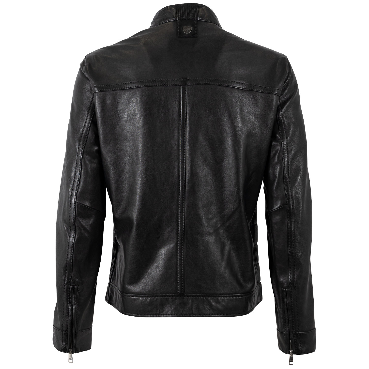 Mauritius MMBlaco - Geacă de Piele Bărbați Neagră - Regular Fit, Stil Biker Geacă de Piele Bărbați Mauritius MMBlaco Neagră Regular Fit Stil Biker