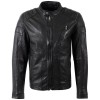 geacă de piele bărbați Mauritius MMBolson neagră stil biker