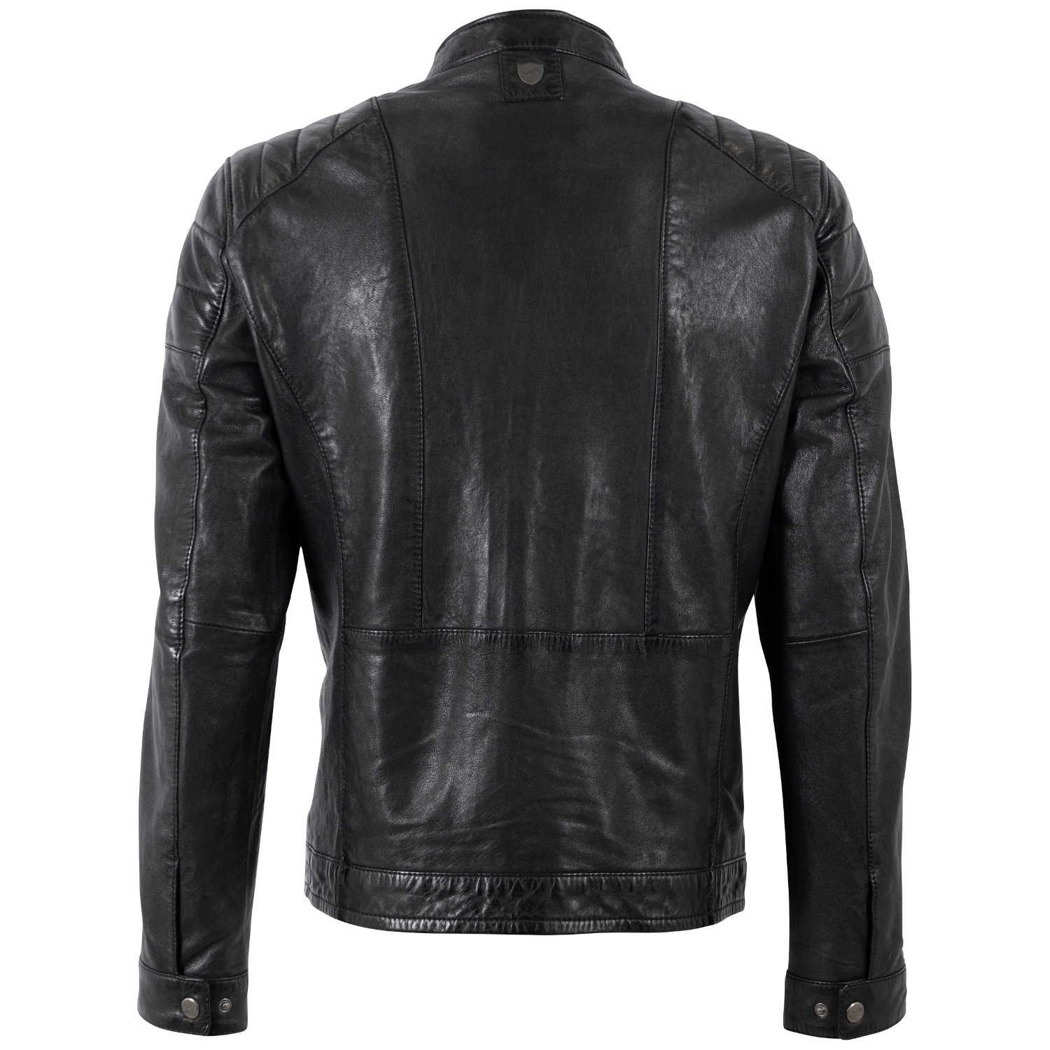 geacă de piele bărbați Mauritius MMBolson neagră stil biker