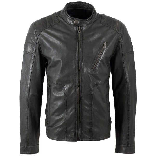 Geaca de Piele Barbati Mauritius Verde Inchis MMBolson