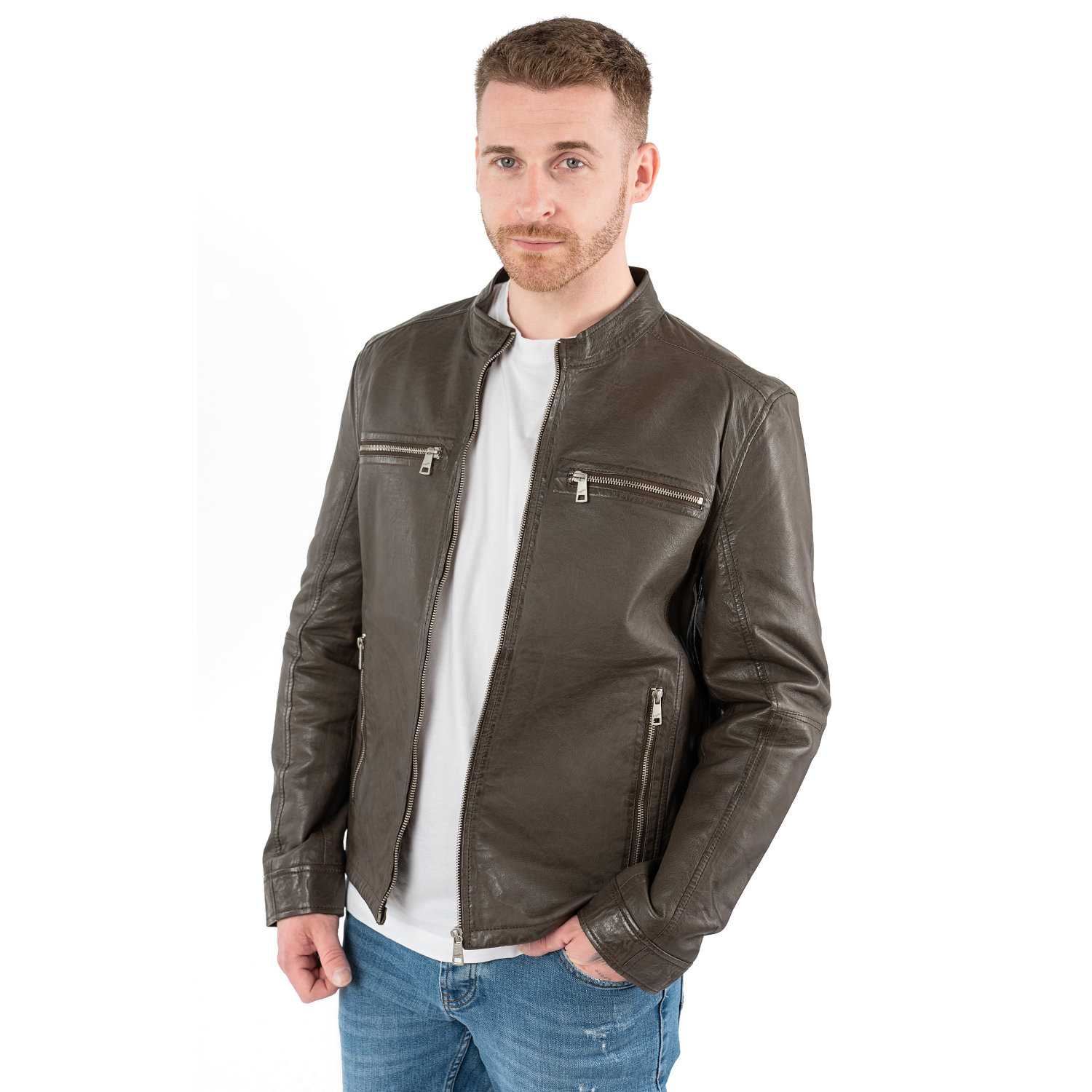 Geaca de Piele Barbati Mauritius Maro Inchis MMBounto – Geci de Piele Geaca de Piele Barbati Mauritius Maro Inchis MMBounto – Geci de Piele