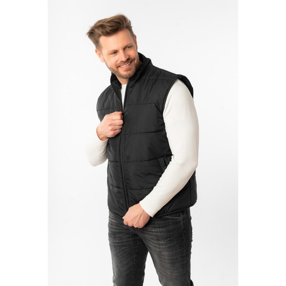 Geaca de Piele 2 in 1 Barbati Mauritius Negru Vintage MMBromu