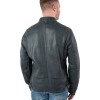 geacă de piele bărbați Mauritius MMBroum albastru închis stil biker