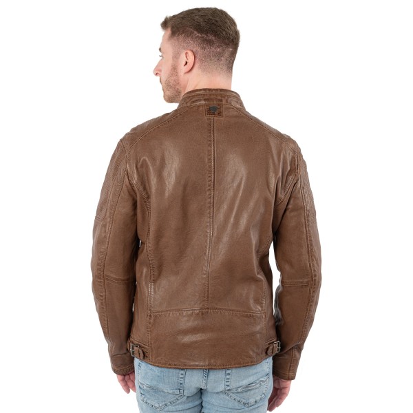 Geaca de Piele Barbati Mauritius Coniac MMBroum