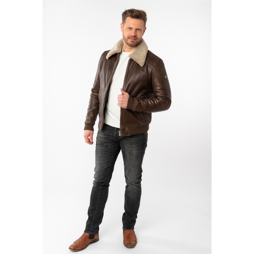 Geaca de Piele Barbati Mauritius Maro MMBrovig