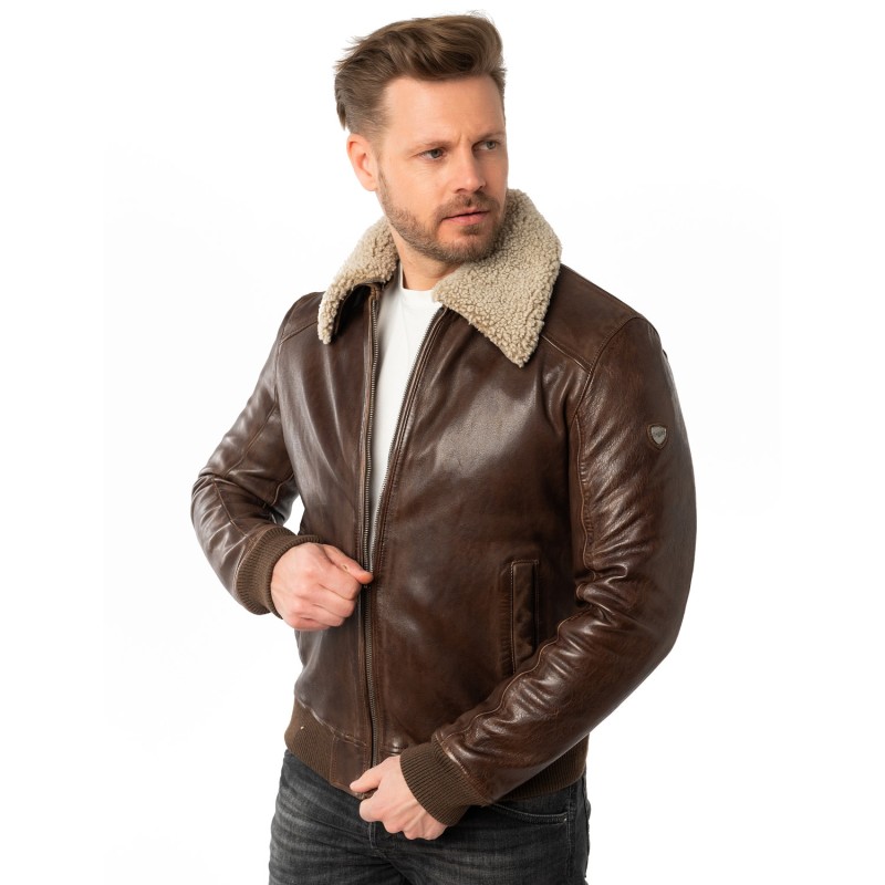 Geaca de Piele Barbati Mauritius Maro MMBrovig – Geci de Piele