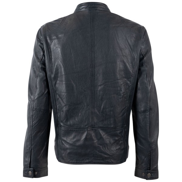 Geaca de Piele Barbati Mauritius Bleumarin MMByjan