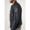 Geaca de Piele Barbati Mauritius Albastru Inchis MMCayo - readytowear.ro