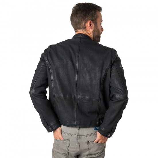 Geaca de Piele Barbati Mauritius Albastru Inchis MMCayo Geaca de Piele Barbati Mauritius Albastru Inchis MMCayo