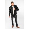 Geaca de Iarna din Piele Barbati Mauritius Neagra MMCeylor - readytowear