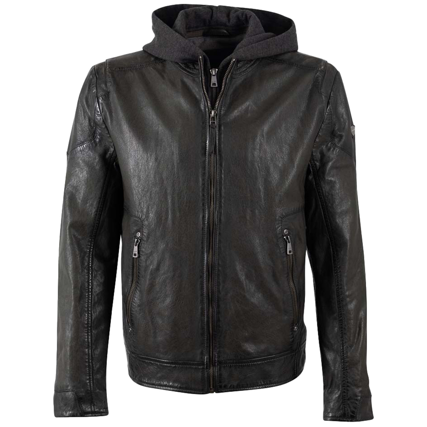 Geaca de Piele Barbati Mauritius Verde Inchis MMCharlik – Geci de Piele