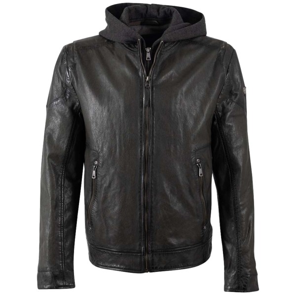 Geaca de Piele Barbati Mauritius Verde Inchis MMCharlik