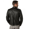 Geaca de Piele Barbati Mauritius Negru/Bej MMChesney - readytowear.ro