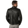 Geacă de piele bărbați Mauritius MMChesney negru bej Geacă de piele naturală bărbați Mauritius MMChesney biker negru bej