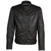 Geacă de piele bărbați Mauritius MMChesney negru bej Geacă de piele naturală bărbați Mauritius MMChesney biker negru bej