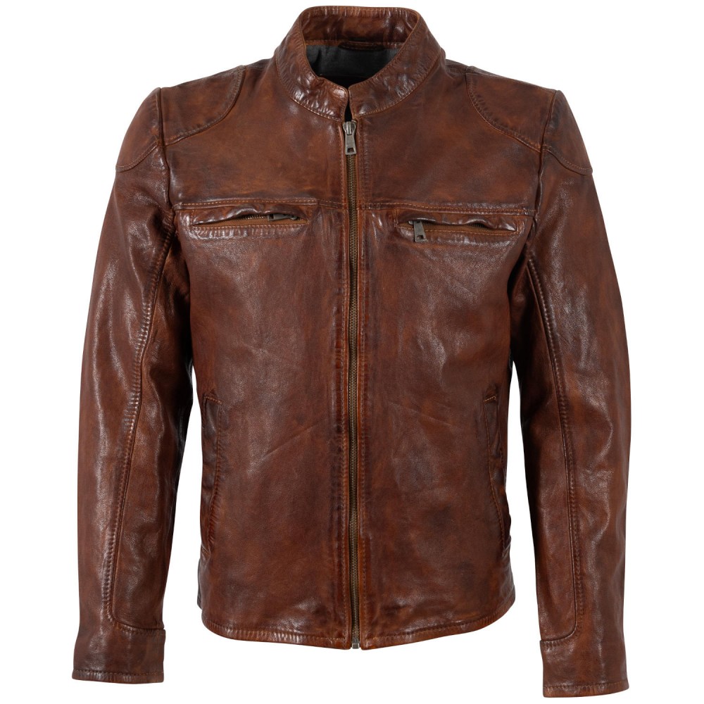 Geaca de Piele Barbati Mauritius Whiskey MMChopa - readytowear