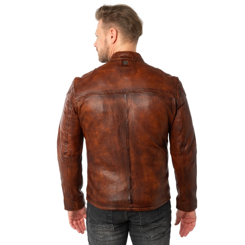 Geaca de Piele Barbati Mauritius Whiskey MMChopa – Geci de Piele