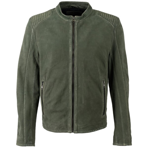 Geaca de Piele Barbati Mauritius Olive MMCiran