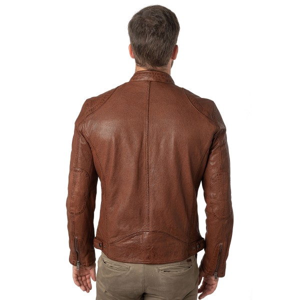 Geaca de Piele Barbati Mauritius Whiskey MMCollins