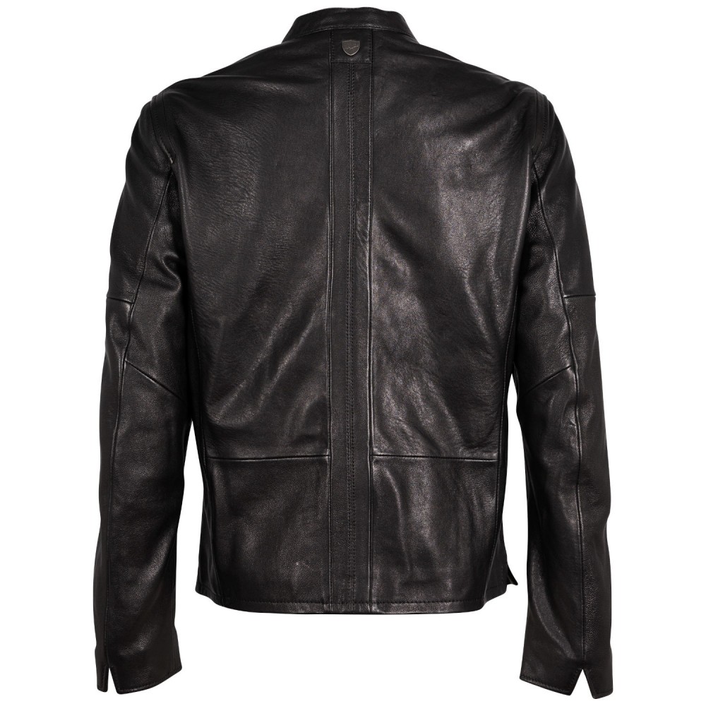 Geaca de Piele Barbati Mauritius Neagra MMComao - readytowear