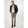 Geaca de Piele Barbati Mauritius Neagra MMCortney - readytowear.ro