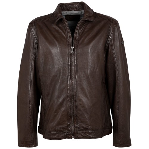 Geaca de Piele Barbati Mauritius Castanie MMCuno