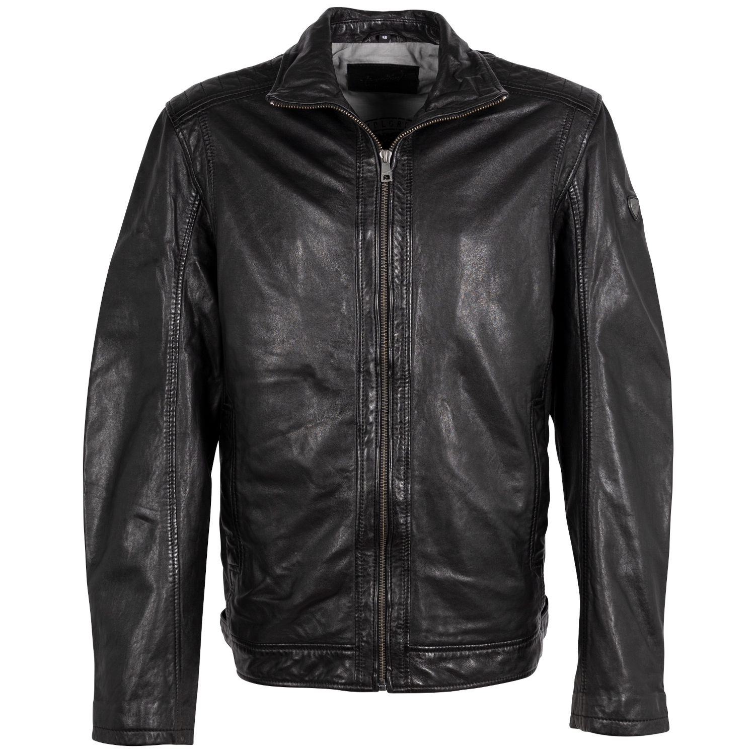 Geaca de Piele Barbati Mauritius Neagra MMCuno – Geci de Piele