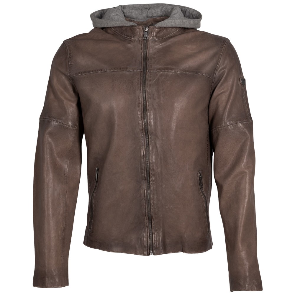 Geaca de Piele Barbati Mauritius Maro Inchis MMCyprus - readytowear