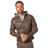 Geaca de Piele Barbati Mauritius Maro Inchis MMCyprus – Geci de Piele