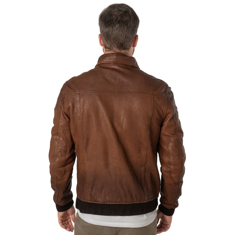 Geaca de Piele Barbati Mauritius Whiskey MMDawson – Geci de Piele