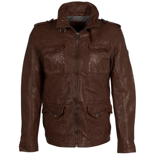 Geaca de Piele Barbati Mauritius Maro Deschis MMDaxter