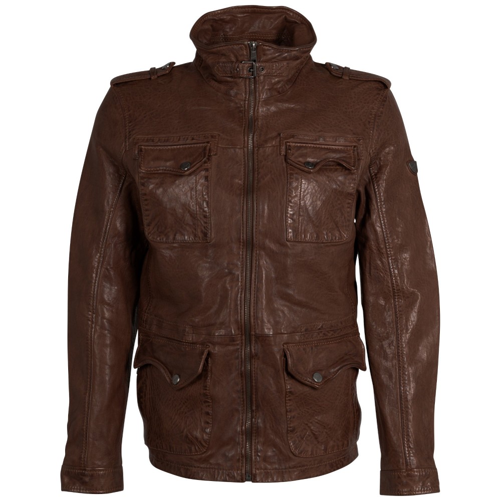 Geaca de Piele Barbati Mauritius Maro Deschis MMDaxter - readytowear