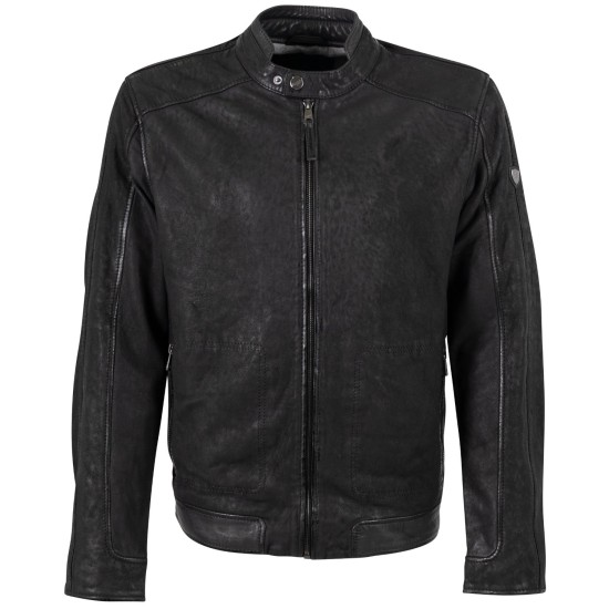 Geaca de Piele Barbati Mauritius Antracit Inchis MMDeplu