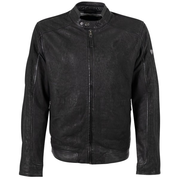 Geaca de Piele Barbati Mauritius Antracit Inchis MMDeplu