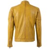 Geaca de Piele Barbati Mauritius Galbena MMDerry