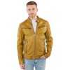 Geaca de Piele Barbati Mauritius Galbena MMDerry