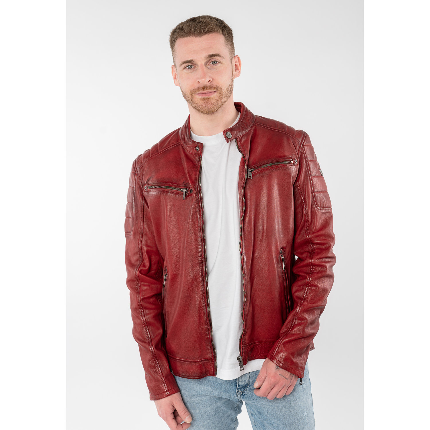 Geaca de Piele Barbati Mauritius Rosie MMDerry – Geci de Piele Geaca de Piele Barbati Mauritius Rosie MMDerry – Geci de Piele