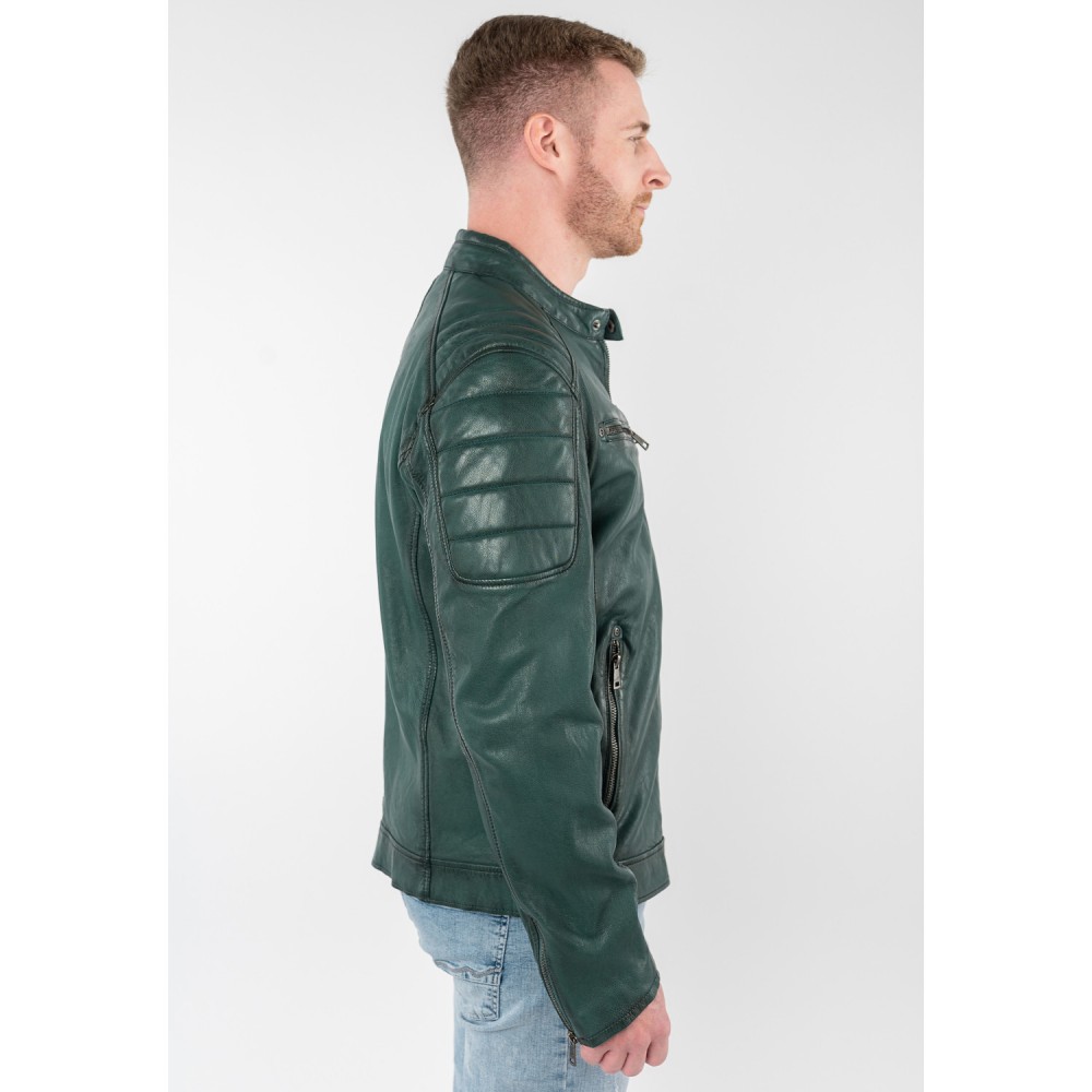 Geaca de Piele Barbati Mauritius Verde MMDerry