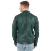 Geaca de Piele Barbati Mauritius Verde MMDerry – Geci de Piele